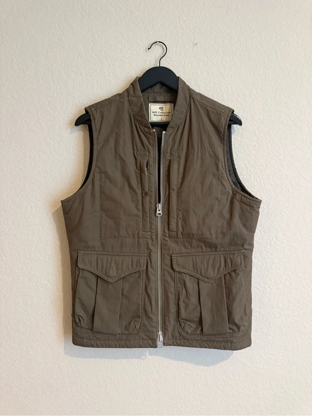 Abercrombie & Fitch Olive Utility Vest